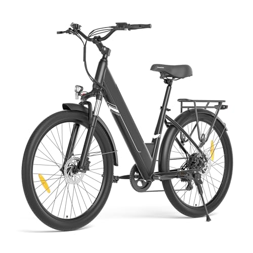 Touroll J1 ST/J1 Pro 27,5" E-Bike für Erwachsene, Elektrofahrrad Trekkingrad E-Bike Herren Damen mit 36V 15.6Ah Akku,100km Reichweite, 250W, E-Fahrrad mit 7-Gang-Getriebe, Pedelec Citybike (J1 Pro)