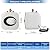 Ganggend Electric Mini-Tank Water Heater 2.5 Gallon 110V 1500W Under Sink Instant Hot Water Heater for Kitchen,RV,Laundry,Food Truck, Wall or Floor Mounted