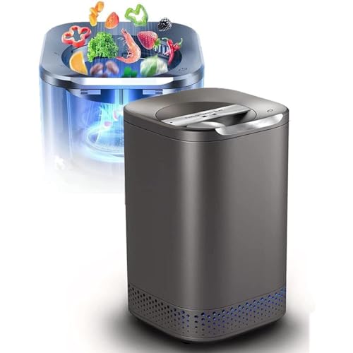 Cubo automático de abono de cocina, convierte los residuos de alimentos en fertilizante sin esfuerzo con un solo toque, ideal para compostaje ecológico en el hogar
