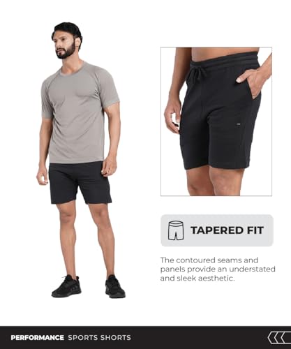 Image of TEGO Revive Shorts | Soft Stretch Recovery Shorts | Slim Fit | VAPArise Fabric | Training, Travel & Lounge Wear | Men's Gym Shorts