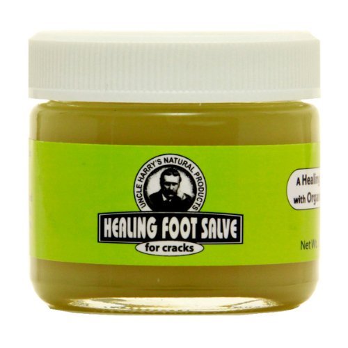 Uncle Harry's Healing Foot Salve for Dry Cracked Feet | Dry Feet Treatment with Beeswax & Hemp Oil | Heel Balm & Foot Softener | Self Care Products for Cracked Heel, Cuticle Care & Foot Callus