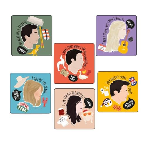 Image of Zesta Wooden Fridge Magnets Set | Refrigerator Decor Magnets for Kitchen | India Souvenir Fridge Magnet Collection | Wooden Magnet for Fridge Door Decoration (Friends)