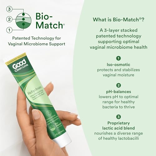 Image of Good Clean Love Rehydrate Ultra Moisturizing Vaginal Gel with Hyaluronic Acid, pH-Balanced Vaginal Moisturizer, Water-Based Feminine Care, Long Lasting Relief from Dryness & Discomfort, 2 Oz (4-Pack)