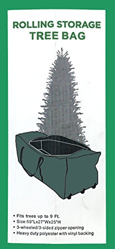 Formosa Covers XL Rolling Christmas Tree Storage Duffel Bag for up to 9 Foot Artificial Trees | Keep Your Holiday Decorations Clean 59