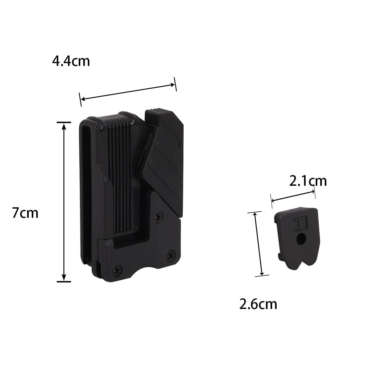 2 soportes de cinta métrica para cinturón, cinta métrica universal de extracción rápida, clip para cinturón, clips de herramientas de andamio, accesorios para electricista carpintero