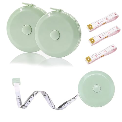 3 Pack Cintas Métricas Retráctiles Pequeñas de 150 cm