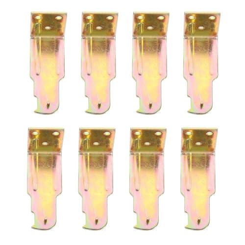 Soporte para extintor de pared de aleación de zinc, pack de 8 soportes de superficie lisa