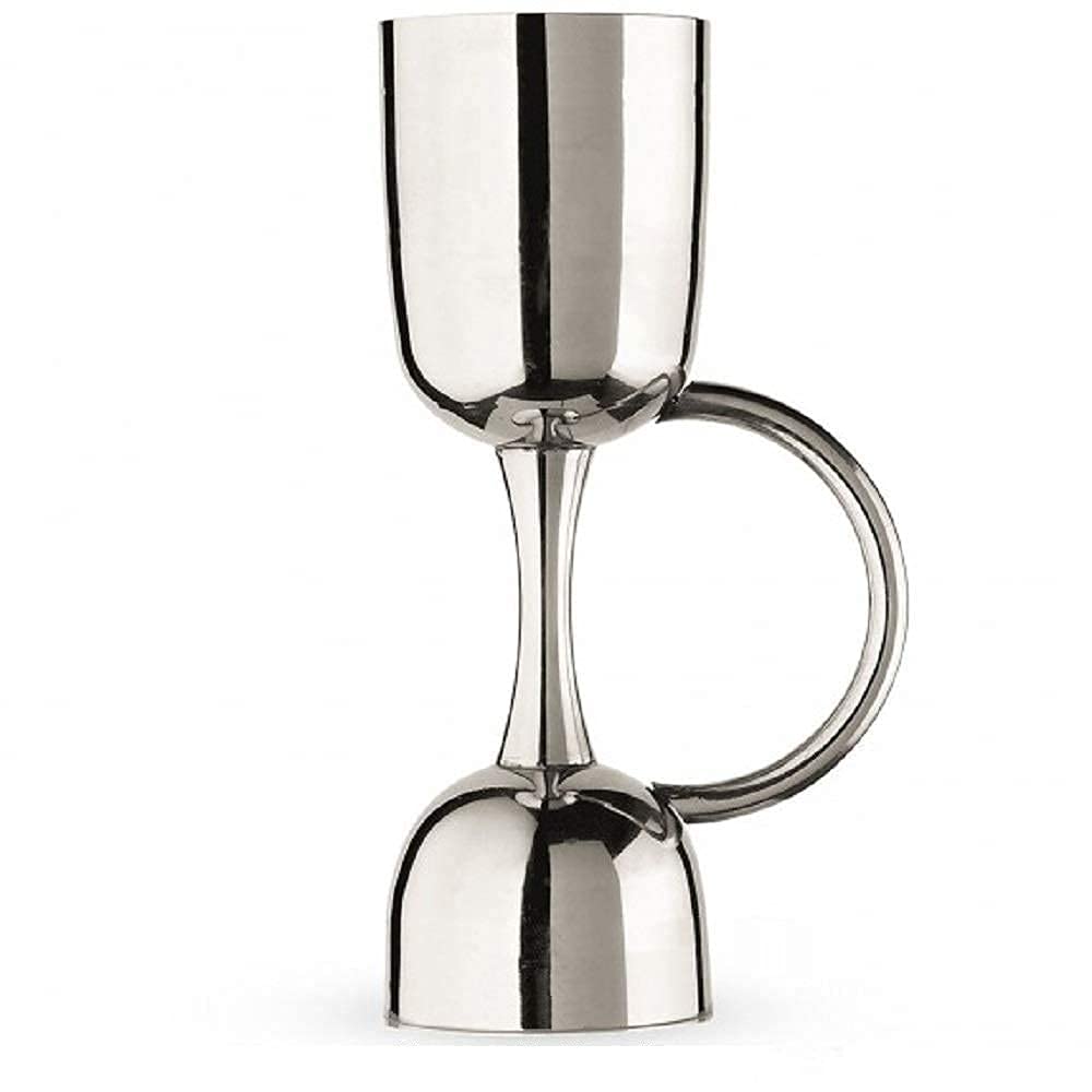 Measurer Jigger 30 and 60 ml Cocktail Jigger Shot Glass Drink Measuring Bar Tool Double Side Jigger with Handle