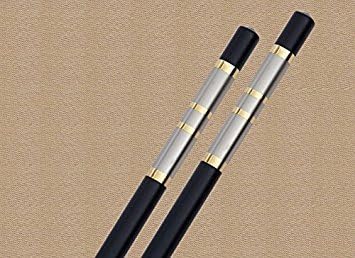Shihua 10 Pcs 27.3cm Chopstick Rack Chopsticks 5 Pairs Spiral (Black/gold/siver)