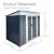 Wahome-Smart Outdoor Storage Shed 6FTx4FT with Pent Roof Design, High-Strength Metal Frame, Suitable for Garden & Outdoor Use, Grey