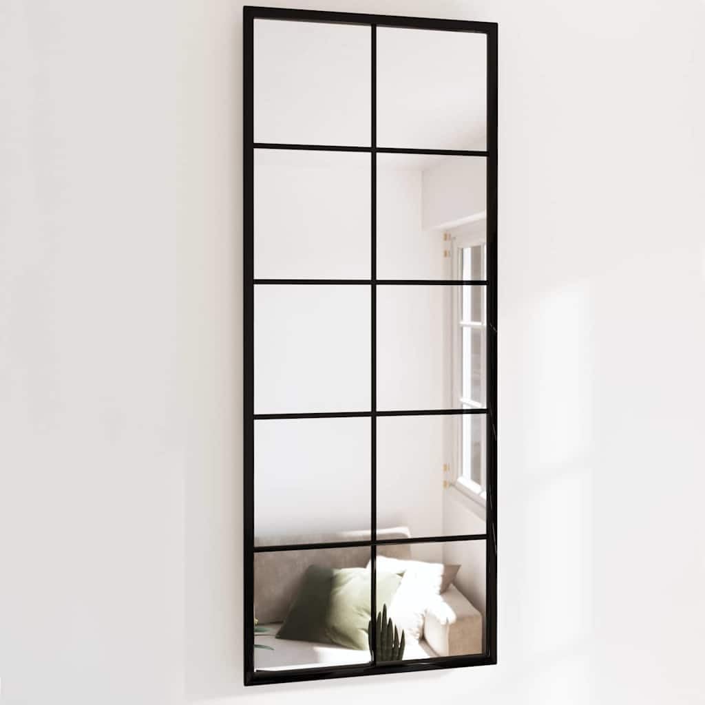 Miroir rectangle noir 100x40 cm pour salle de bain et chambre