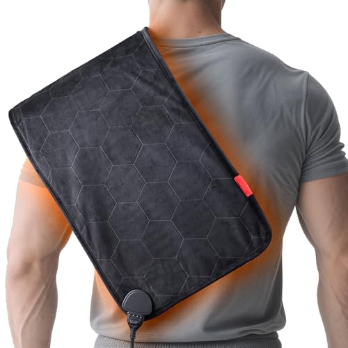 InVarme Extra Hot Heating Pad: 2X Graphene Max 160℉ Electric Heating Pad for Back Neck Shoulders...