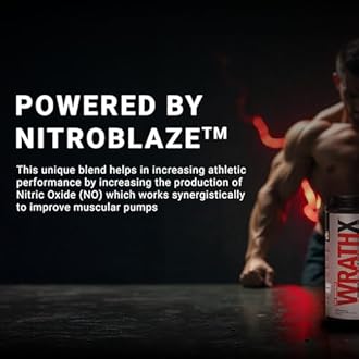 MuscleBlaze Pre Workout WrathX Powder, Sour Green (30 Servings, 510g) | With Creapure, NitroBlaze & BioPerine