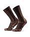 DANISH ENDURANCE Merino Wool Hiking Socks, Cushioned, for Men, Women & Kids, Oak Brown, US Women 8-10 // US Men 6.5-8.5