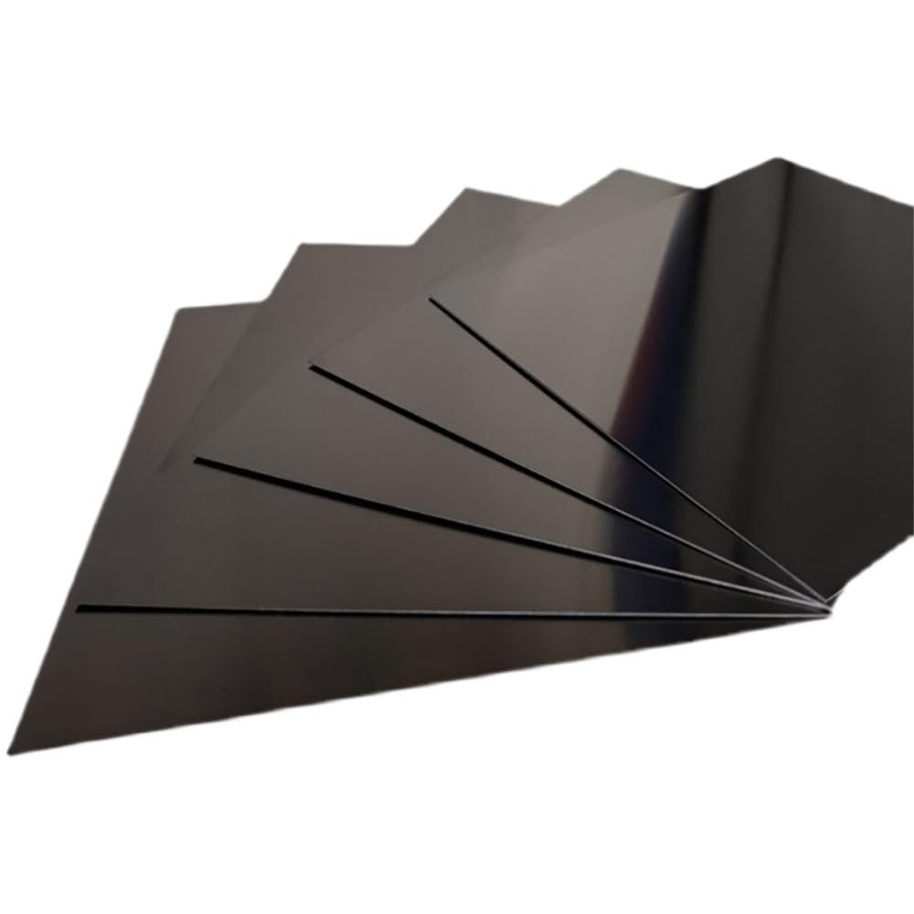 20 piastre in alluminio anodizzato nero 150x100x0,8 mm - Lamiera di alluminio resistente for edilizia e trasporti