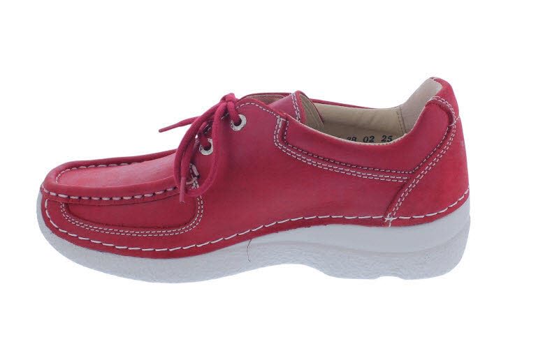 Wolky Roll Shoe 0621636-570, Fantastic Leather (Glattleder), Red Summer, Halbschuh Rot Gr. 39