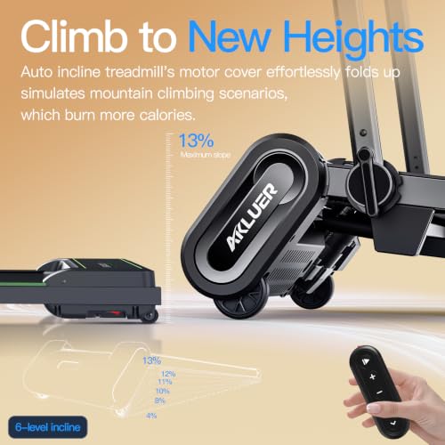 Image of FINEHORSE Walking Pad 13% Auto Incline, Desk Treadmill for Home, 330LBS