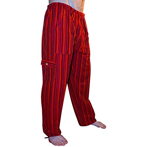 Adult Colorful Striped Cotton Pants
