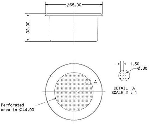 Miniatura 2 de IMS Competition Cesta de filtro de precisión para La Spaziale 0.63-0.74 oz. para doble espresso