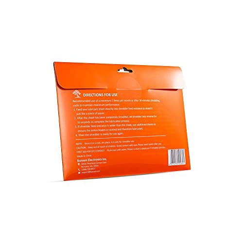 Bonsaii 5 Sheet Micro Cut 5S30 Paper Shredder For Office & 24Pack Lubricant Sheets #TOP5
