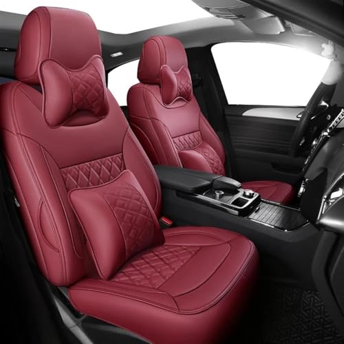 Housses de siège BMW G30 en cuir de luxe rouge vif pour habitacle premium