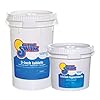 In the swim chlorine and shock bundle for sanitizing swimming poolsincludes 50 pound bucket of 3 inch stabilized chlorine tablets and 25 pound bucket of 68 cal hypo pool shock  urban country home decor