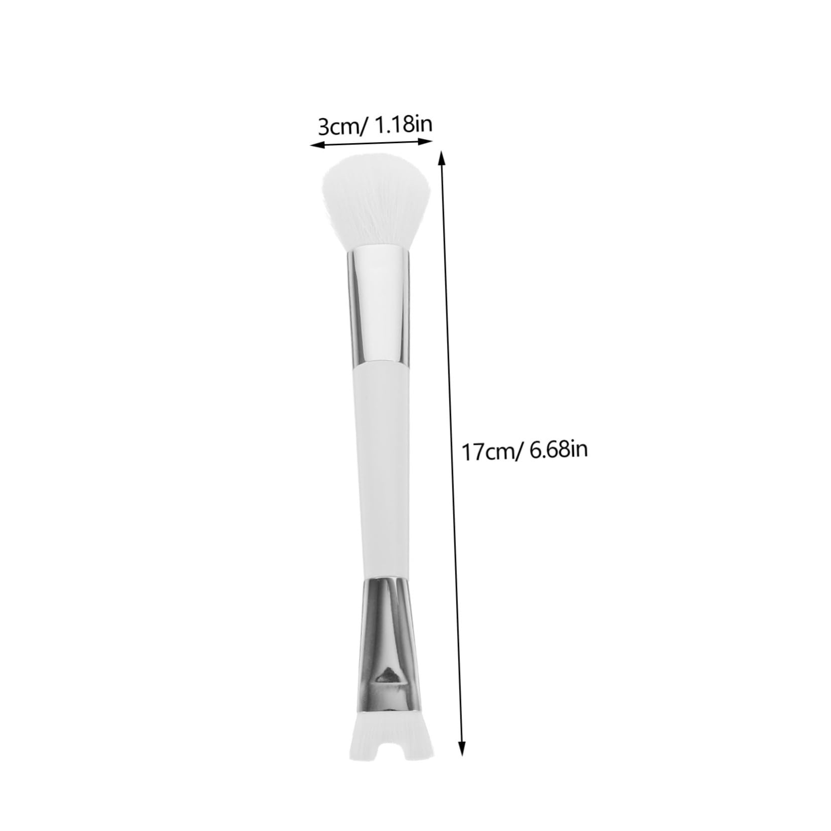 HAKIDZEL 2Pcs Dual End Nose Contour Brush for Women Soft Makeup Brushes for Precision Application and Blending for Beginners and Makeup Lovers for Nose Contouring
