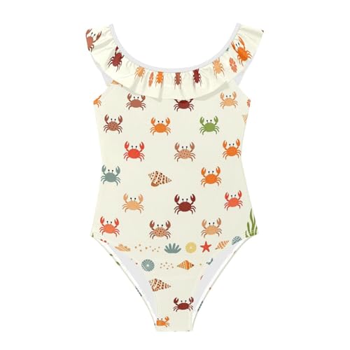 Maillot de bain respirant fille Hermite Crabe anti-irritation pour la plage