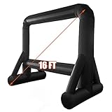 HuaKastro 16 FT Inflatable Projector Screen for Outside -124' Front/Rear Projection - Blow Up Movie...