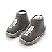 Calzini antiscivolo per bambini, scarpe per neonati, scarpe per bambini, scarpe per gattonare, scarpe morbide e confortevoli, suola in gomma antiscivolo, Grigio, 20