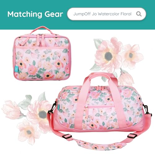 Image of Wildkin JumpOff Jo 12-inch Kids Backpack - Lightweight, Durable Toddler Bag - Floral Watercolor