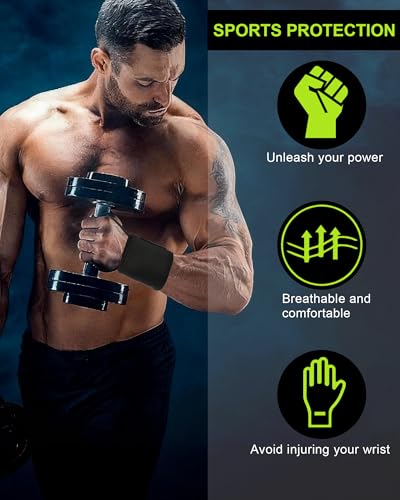 1 Paire Bande Poignet Musculation, Wrist Wraps Ajustable, Hommes et Femmes, Protege Poignet de Force pour Gym CrossFit Bodybuilding et Entraînement Intensif – Image 4