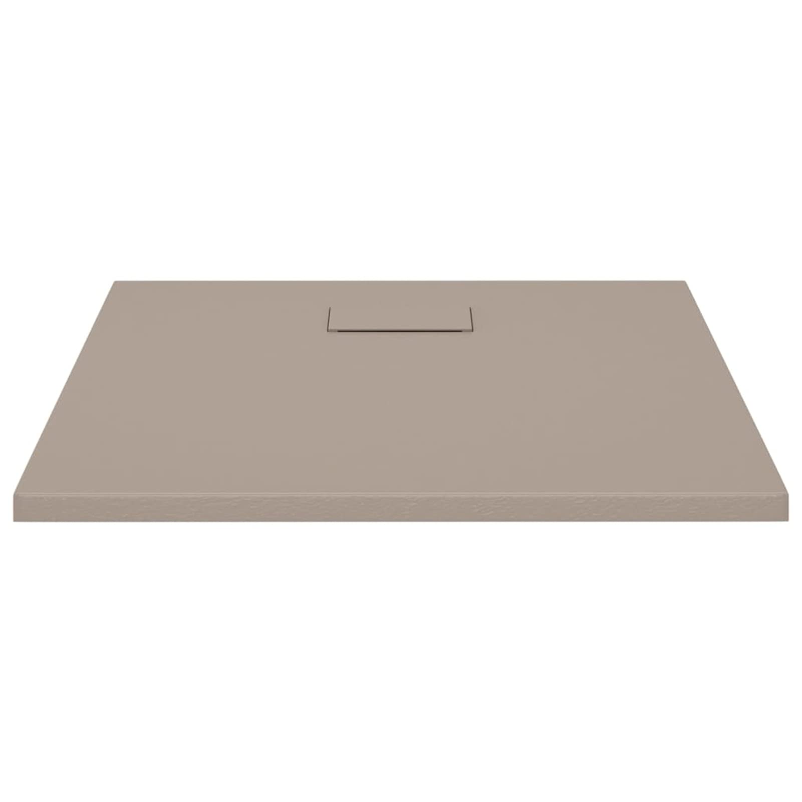 Homgoday Piatto Doccia in SMC Marrone 80x80 cm, Mobili da Interni/Esterni