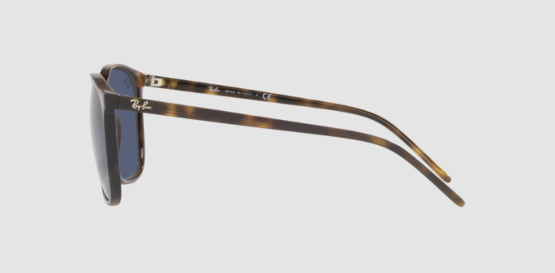 Amazon.com: Ray-Ban 0RB4387710/8056 0Rb4387 Havana Dark Blue  display picture 1