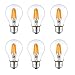 Produktbild 6er Pack DC 12V klassisch Kugel 6 Watt LED Edison benennen Filament A19 A60 Glühbirne E26 E27 mittelgroßer Sockel Lampe DC 12 VOLT CAMPING CAMPER WOHNMOBIL RV Lokomotive Zimmer Beleuchtung