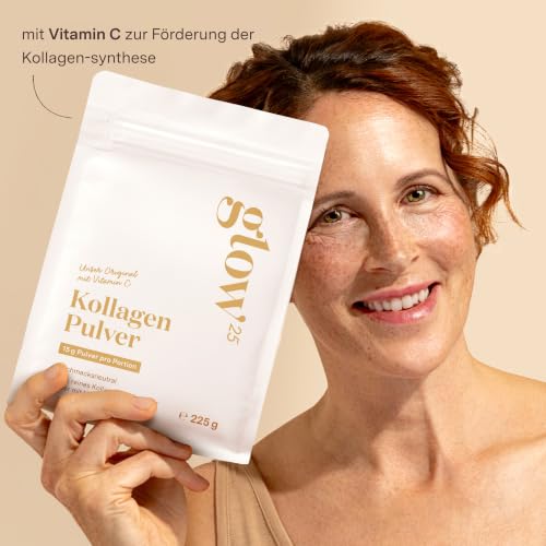 Glow25® Kollagen Pulver [2x450g] mit Vitamin C Peptide Typ 1 und 3 – Ansicht 5