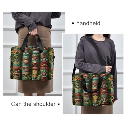 Bolso bandolera para laptop con estampado y múltiples bolsillos miniatura 2