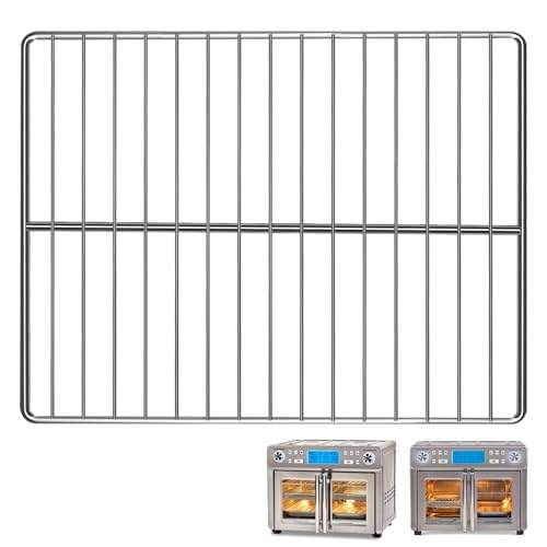 GWY Air Fryer Wire Rack for Emeril Lagasse Dual Zone 360 Air Fryer Oven 25 QT, 14''*11.5'' Stainless Steel Air Fryer Replacement Parts Accessories Roasting Steamer Grill Racks