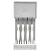 CUTCO Model 1864 set of four White (Pearl) #1759 Table Knives plus #1745 tray........................Knives have 3.4" Double-D serrated edge blades and 5" handles.............Knives are in factory sealed plastic bags.