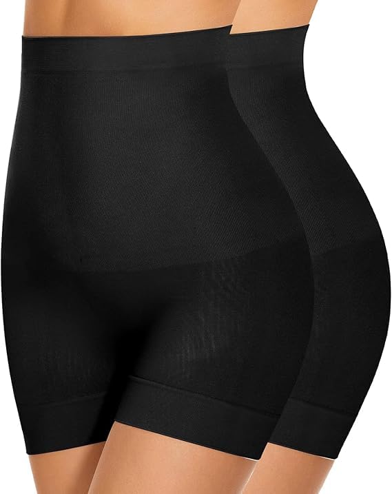 Image of CULINA High Waist Tummy Control Shapewear Shorts | Body Shaper for Women | Tummy Tucker| Seamless Body Shaper | Shorts Under Dress | Comfortable | Breathable