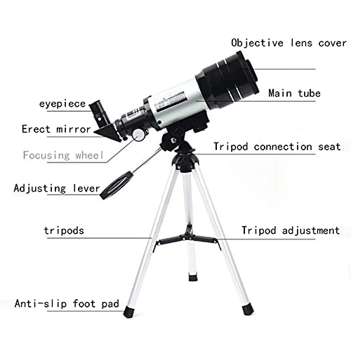 Telescopio Refractor 70mm para niños y adultos con trípode miniatura 2