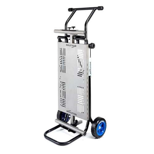 EVOLUTION MCSSTAND | Mitering Chop Saw Stand with Powerlift Assist | Heavy-Duty Steel Frame | All-Terrain Wheels | Compatible S355MCS, S380CPS, S355CPSL, S14CPS, S15CPS | Gas-Strut Lift