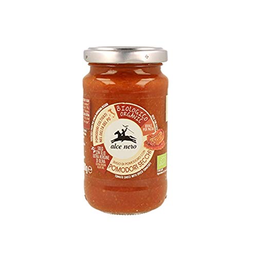 3X 200GR ALCE NERO SALSA CON POMODORI SECCHI - BIOLOGICO
