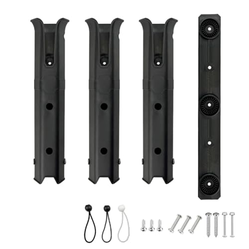 Fishing Rod Holder, Adjustable Plastic Fishing Rod Holders, Fishing Rod for Boat Rod Rack Tube Side Mount and Kayak Fishing Cooler Trailer Garage Storage