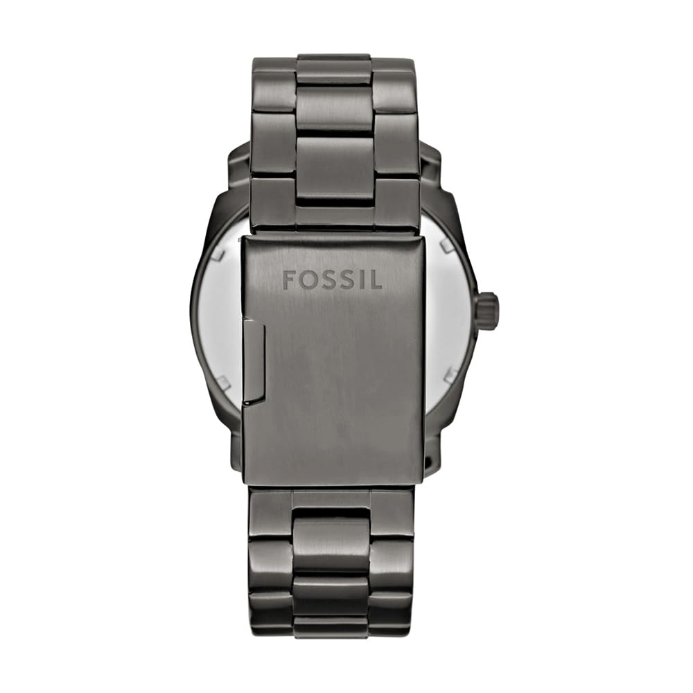 Fossil Machine Watch für Herren, Quarz-Dreizeiger-Datumswerk mit Edelstahl- oder Lederarmband