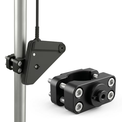 Adjustable Transducer Pole Clamp Mount Compatible with Lowrance Eagle Eye 9 Fits Round Pole (1)