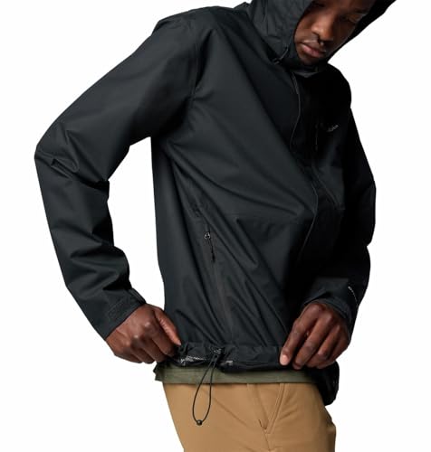 Image of Columbia Men Polyester Standard Length Omni-Tech Hikebound II Hiking and Trekking Waterproof Rain Jacket