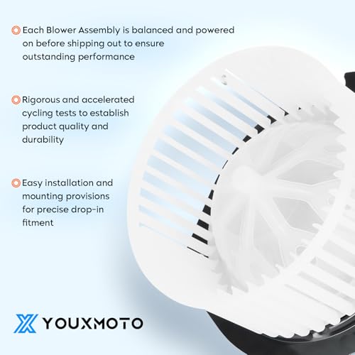 Image of 700067 HVAC Heater Blower Motor Assembly Fit for Chevrolet Express /GMC Savana 1500 1996-2014, for Chevrolet Express /GMC Savana 2500 3500 1996-2018, for GMC P3500 1996-1998, Replaces 89019112