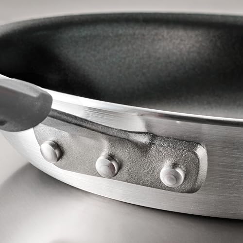 Image of Tramontina Professional 10-Inch Non Stick Frying Pan, Heavy-Gauge Aluminum Skillet with Reinforced Nonstick Coating, Gray Handle, Dishwasher and Oven Safe