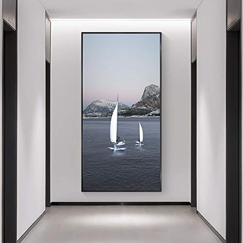 Kit diamant painting voilier pour broderie point de croix et loisirs créatifs 70x140 cm